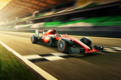 F1 racing on racetrack qnet qbuzz