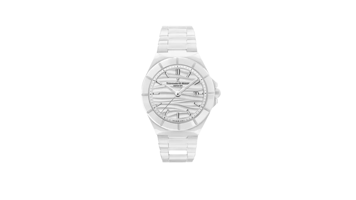 Alto Ceramic White from Bernhard H. Mayer's Collection of Swiss Made Watches for QNET