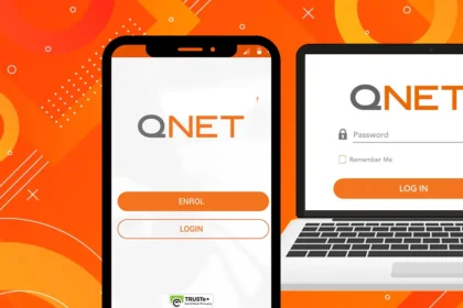 Log in screens of the QNET Mobile App and Virtual Office