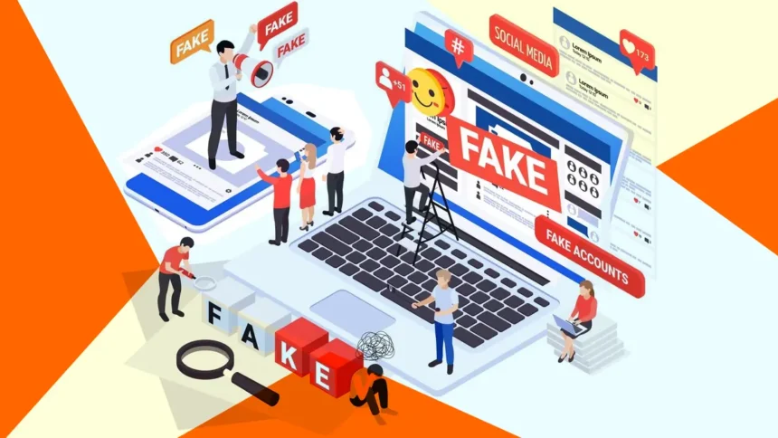 Illustration warning against fake QNET Websites